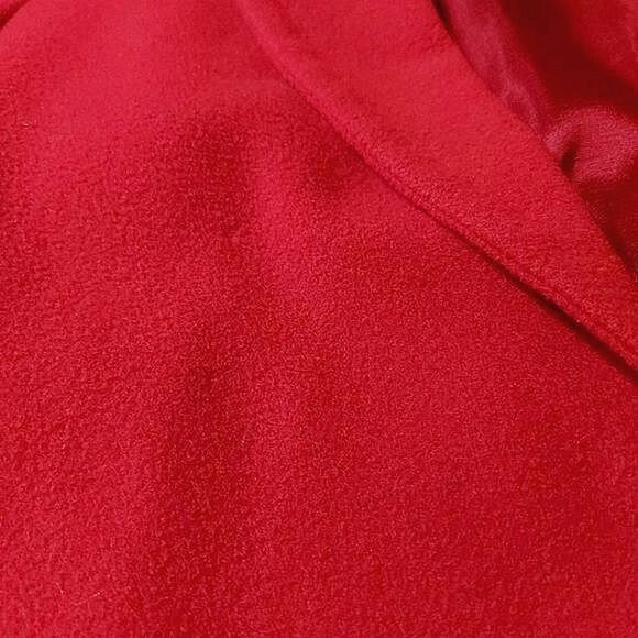 Vtg red wool cashmere blend single breasted blazer coat - Picture 12 of 14